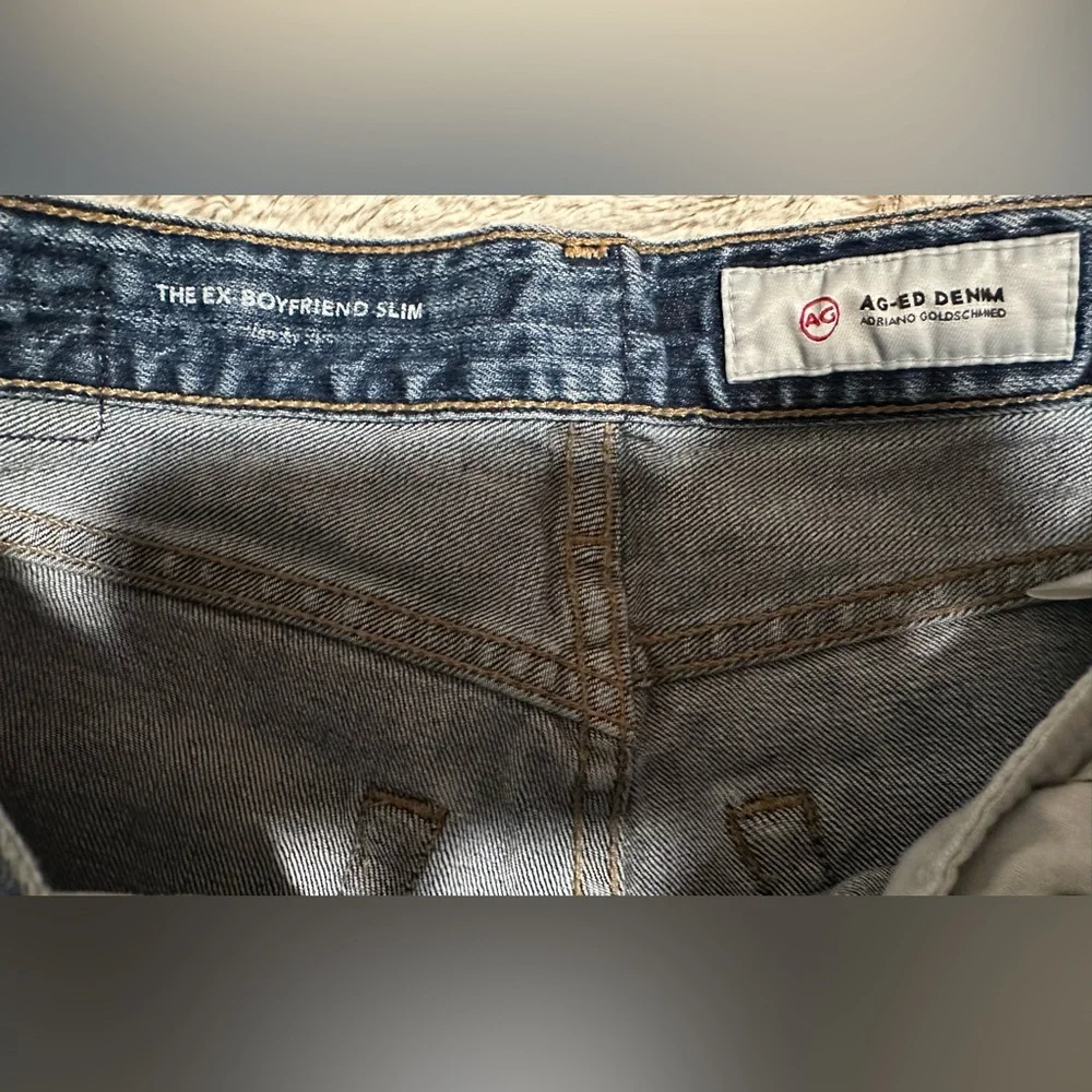 AG Adriano Goldschmied Women’s Ex-Boyfriend Slim Slouchy Slim Jeans (27R) - Picture 8 of 14